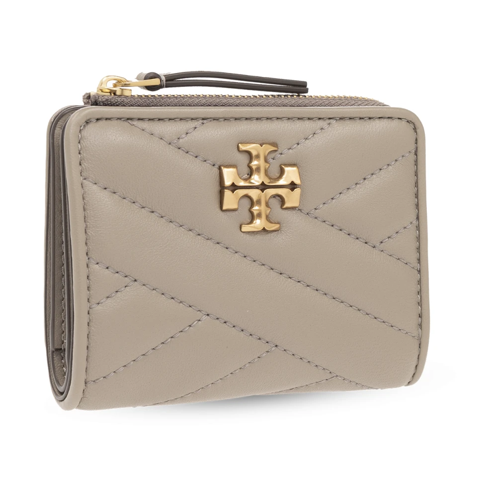 TORY BURCH Portemonnee met logo Gray Dames