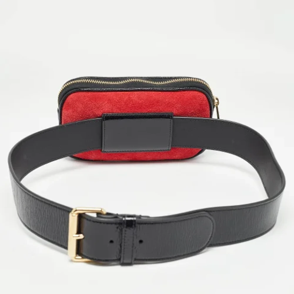 Gucci Vintage Pre-owned Leather gucci-bags Red Dames