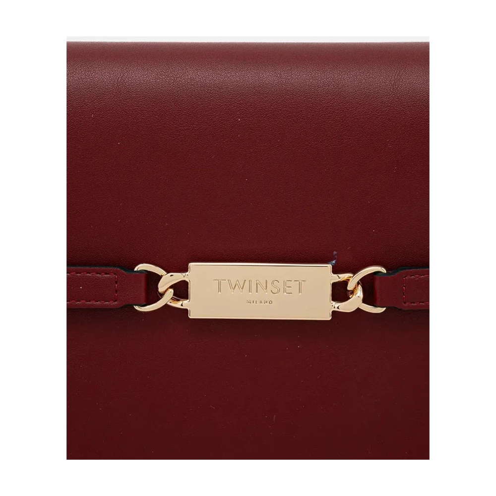 Twinset Kleine Synthetisch Leren Handtas met Magnetische Sluiting Red Dames