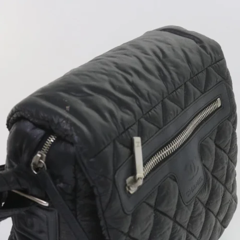 Chanel Vintage Pre-owned Nylon shoulder-bags Black Dames