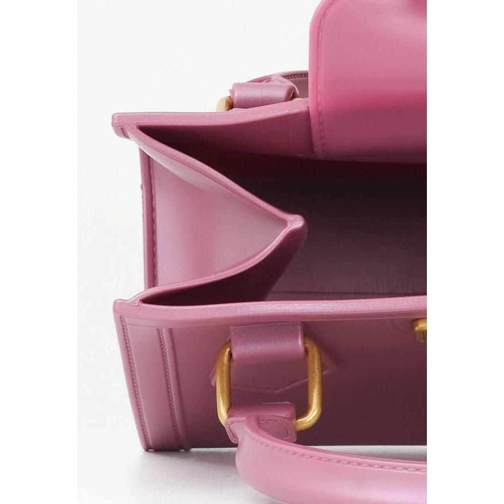 Marc Ellis Gestructureerde Flat Wood Handtas voor Vrouwen Pink Dames