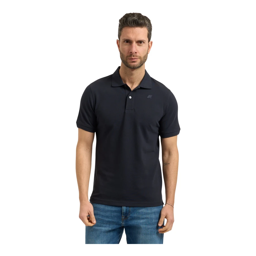 K-Way Mannelijk Blauw Tops Heren, 2XL, Katoen, T-Shirts En Polo's