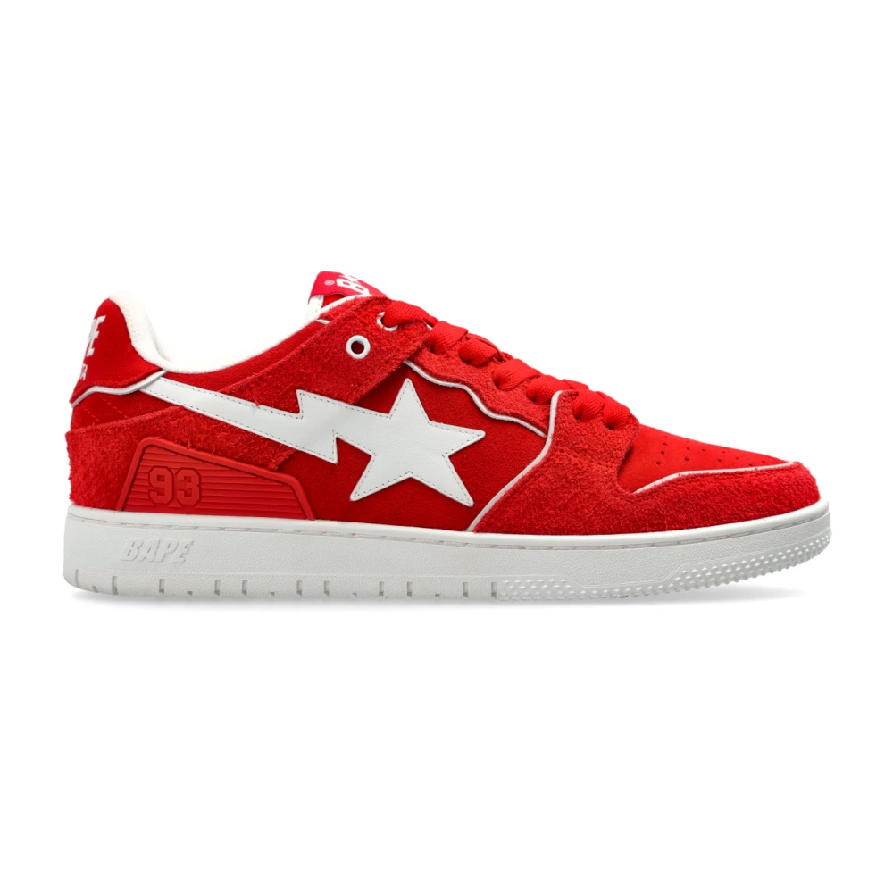 A Bathing APE Sportschoenen Met Logo Heren Schoenen Rood