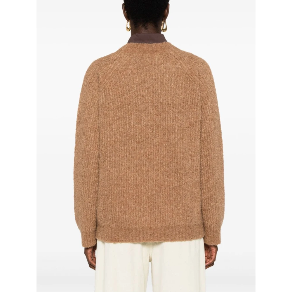 Roberto Collina Kameel Sweaters voor Stijlvolle Look Brown Dames