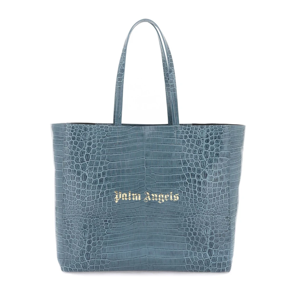 Palm Angels Tote Bags Blue Heren