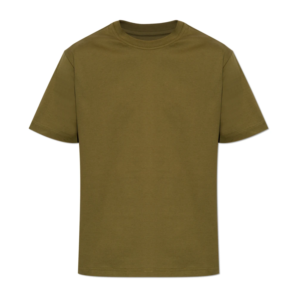 Bottega Veneta Crew Neck T-Shirt Green Heren