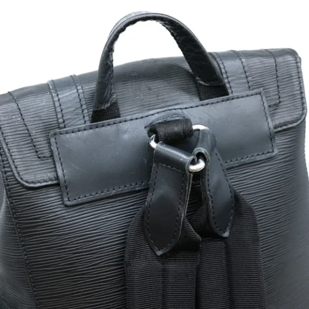 Louis Vuitton Vintage Pre-owned Leather backpacks Black Heren