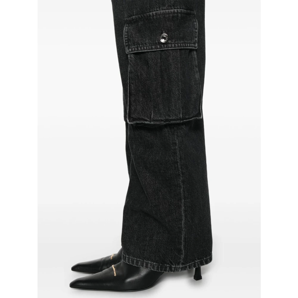 Dolce & Gabbana Zwarte Denim Cargo Jeans Black Dames
