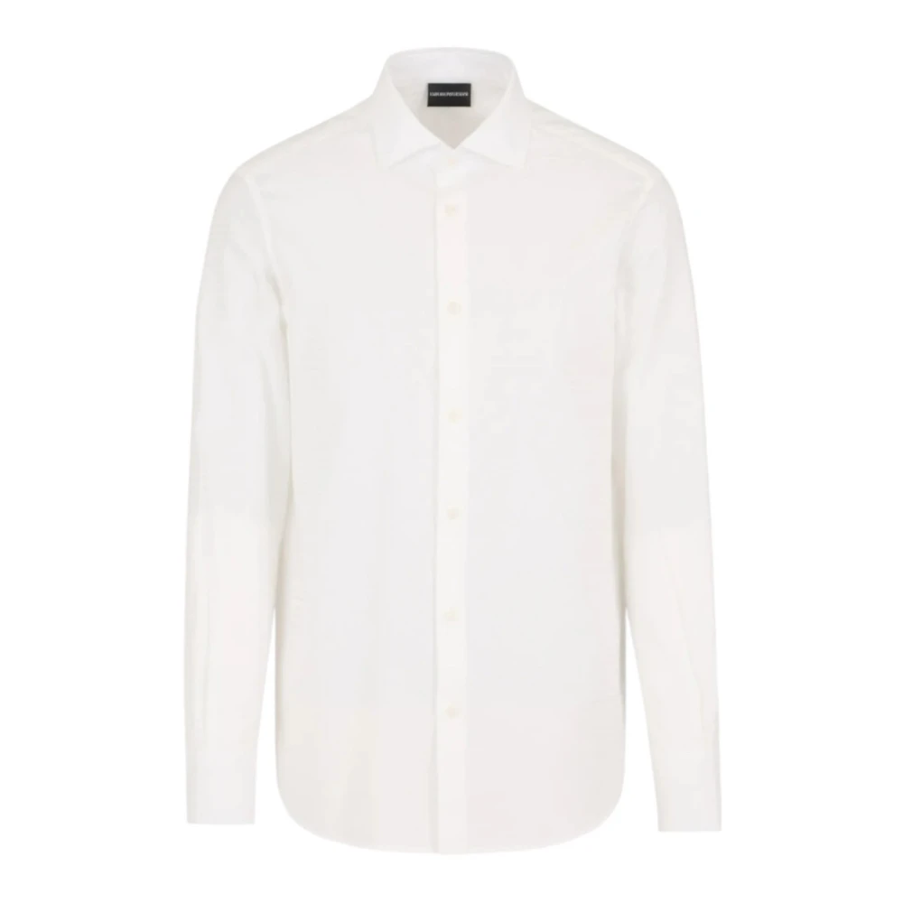 Emporio Armani Herren Weiß Shirts, Lgröße: