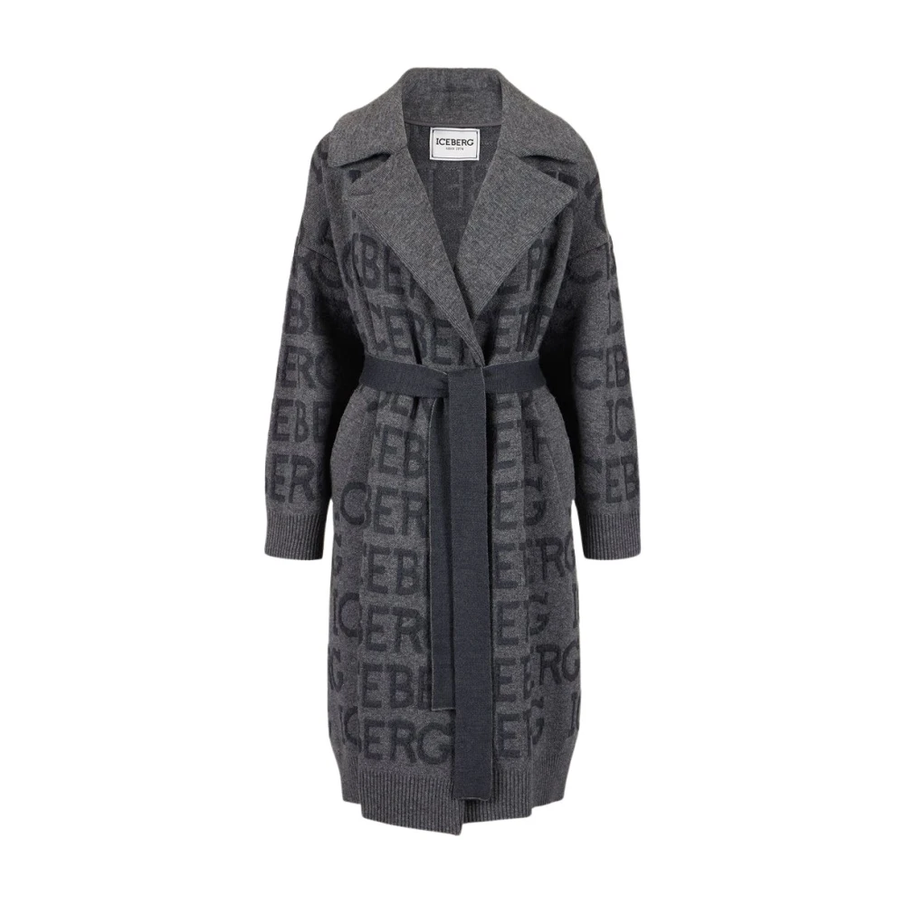 Iceberg Jas met overal -logo Gray Dames