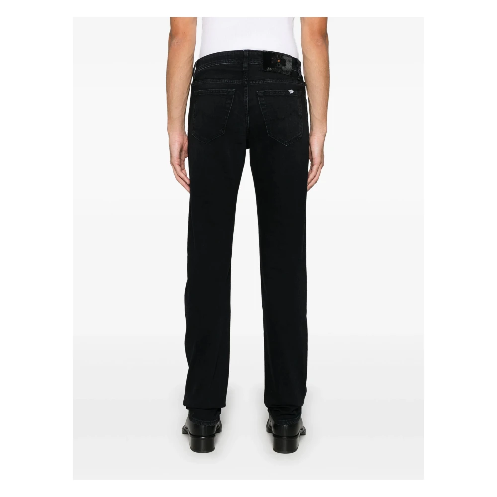 Jacob Cohën Handgemaakte Eduard Jeans met Japanse stoffen Black Heren