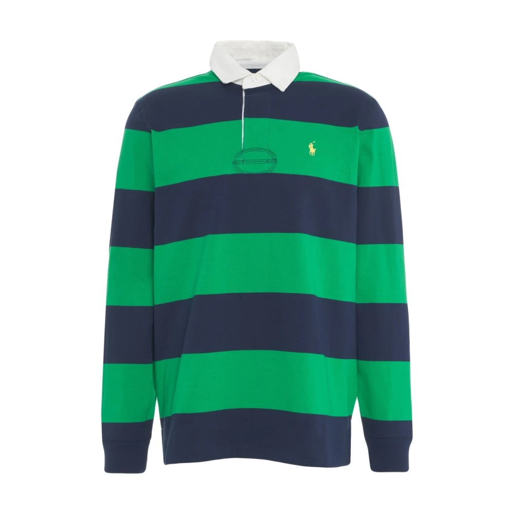 Polo Ralph Lauren Blauwe Polo met Lange Mouwen Classic Fit Multicolor Heren