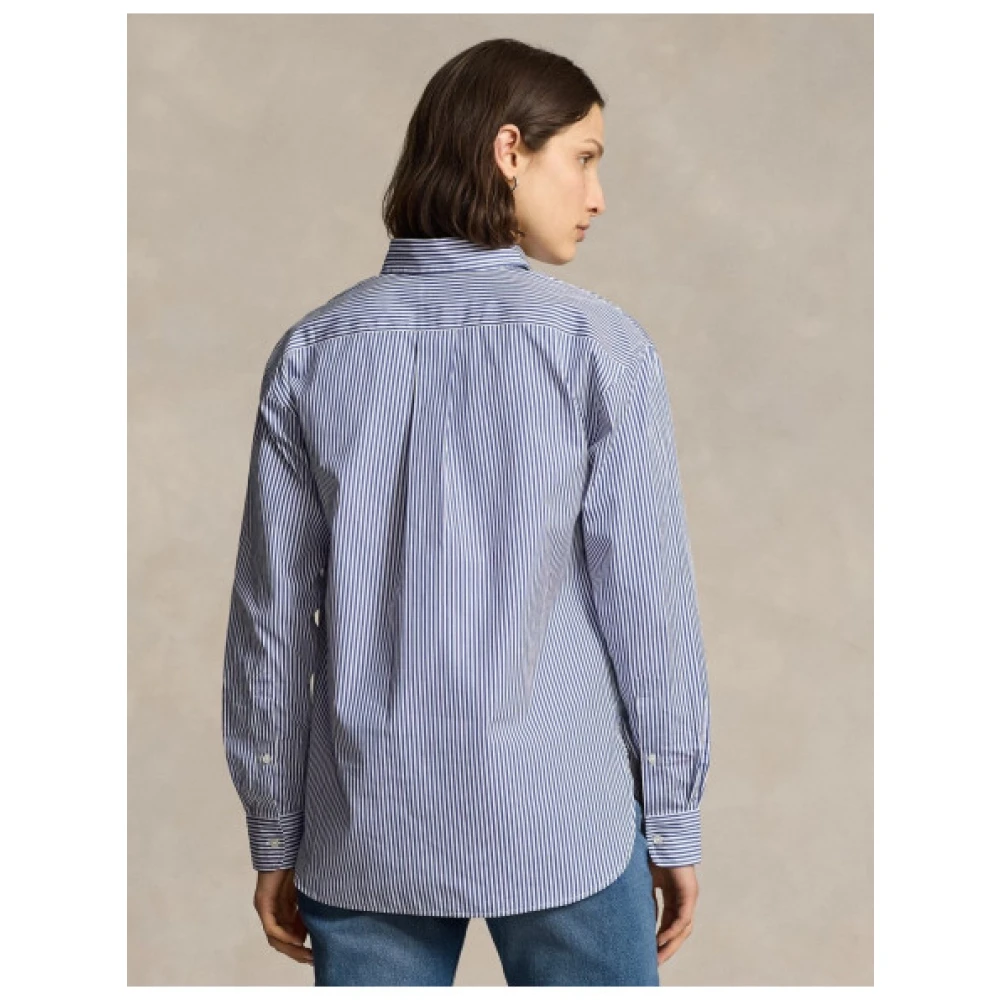 Polo Ralph Lauren Gestreept Casual Overhemd Blue Dames