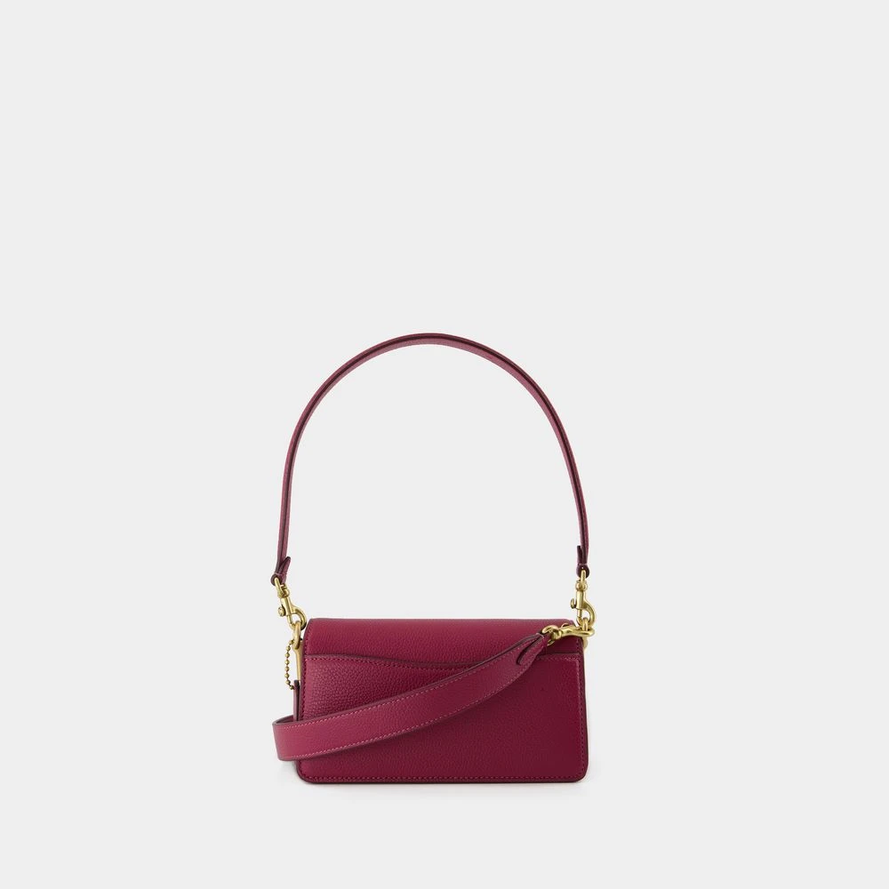Coach Schoudertas van geperst kalfsleer Bordeaux Red Dames