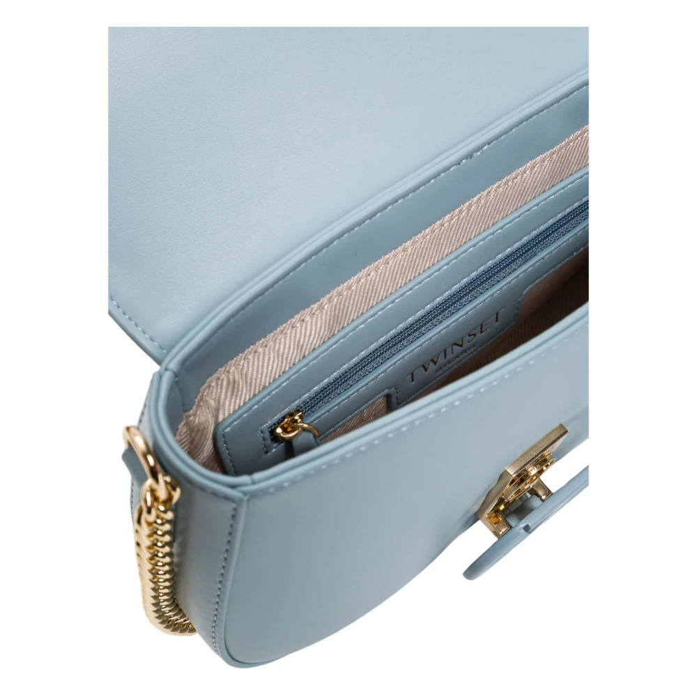 Twinset Lichtblauwe Crossbody Tas Brera Stijl Blue Dames