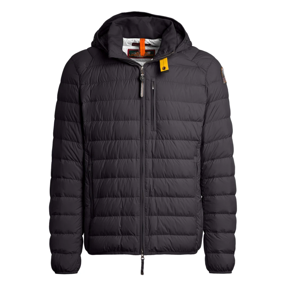 Parajumpers Men's Grey Down Jacket With Hood