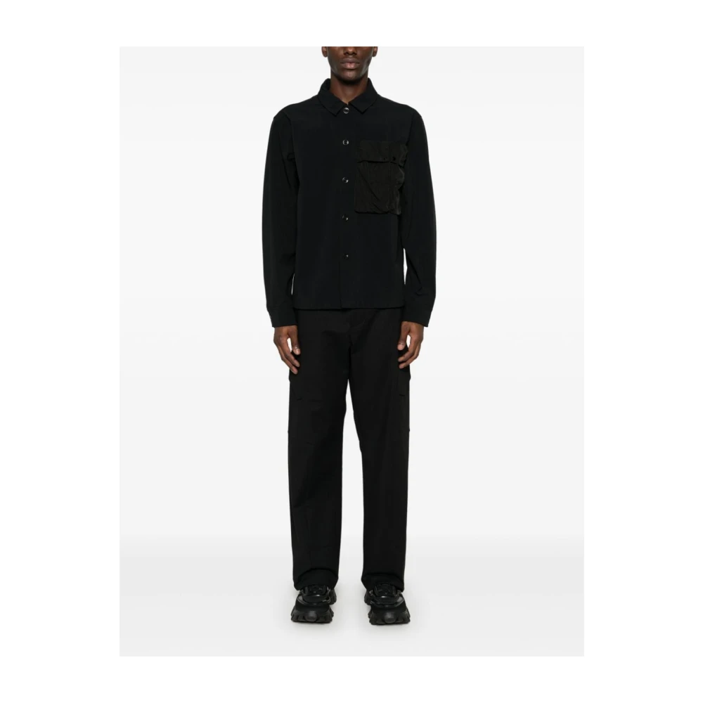 C.P. Company GD Shell Shirt Zwart Lange Mouw Black Heren