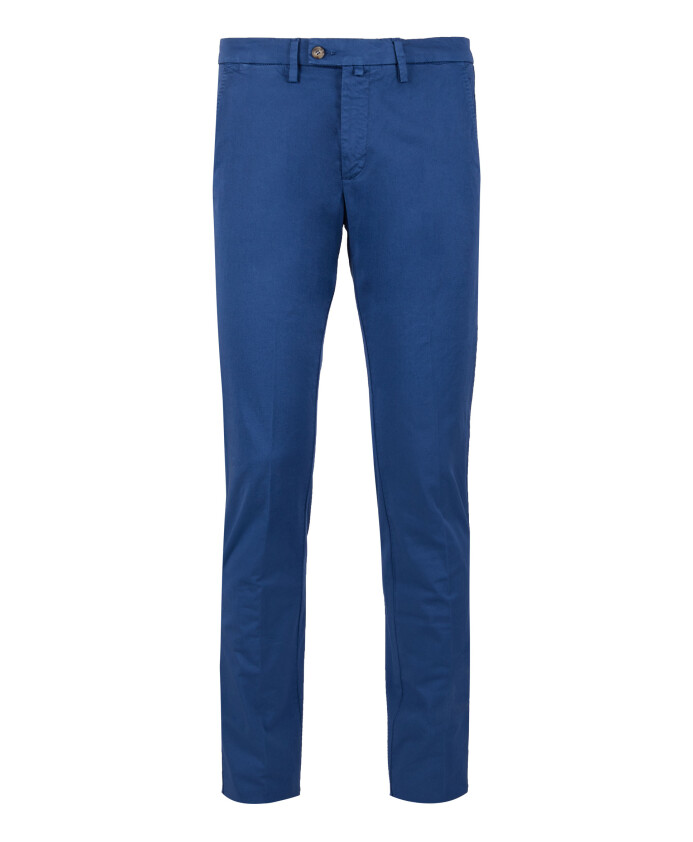 pantalon-long-en-coton-bleu-uni-pour-hommes