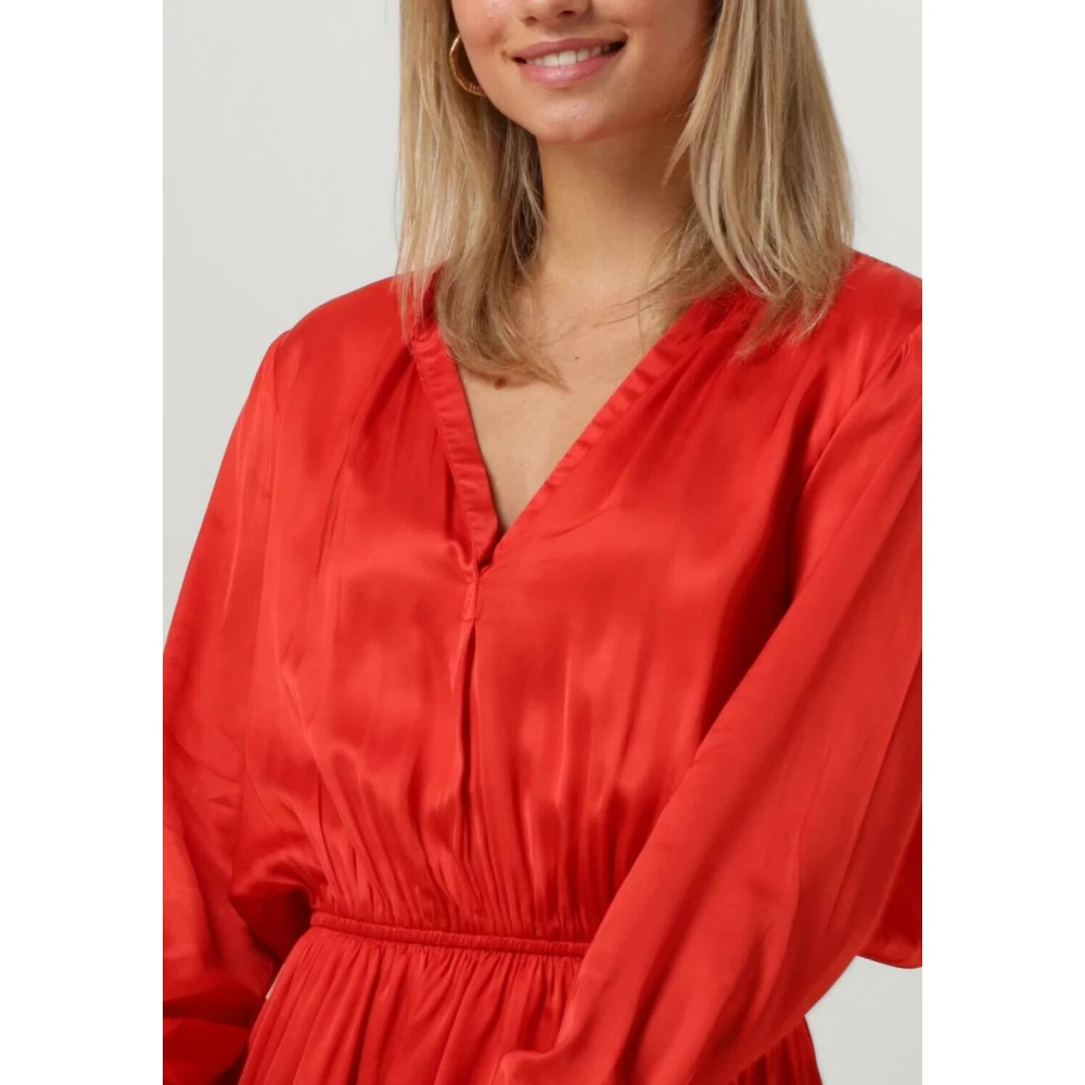 Est'Seven Dames Jurken Est journee Dress Bambu Red Dames
