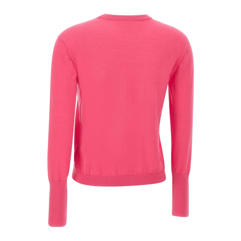 Kaos Fuchsia Wollen Gebreide Trui Pink Dames