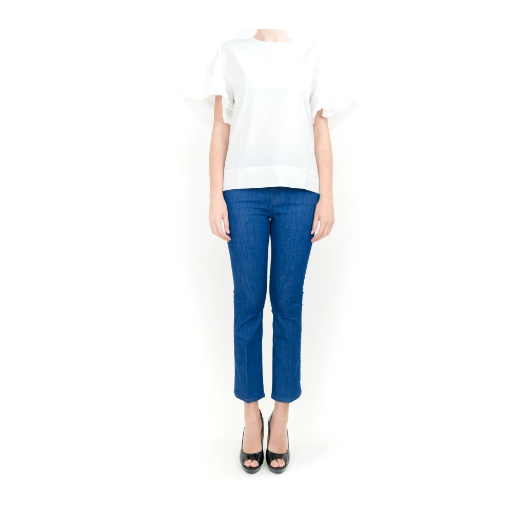 Victoria Beckham Slim-fit Jeans Blue Dames