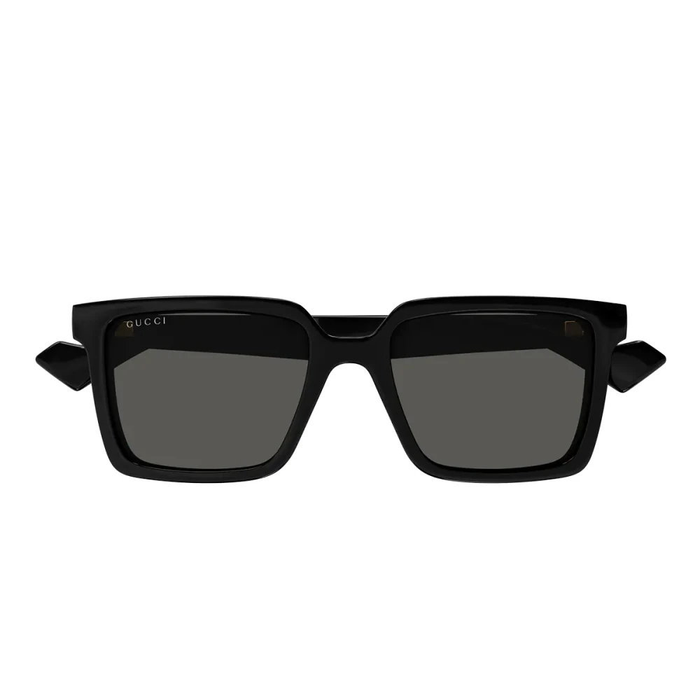 Gucci Unisex Black Rectangular Sunglasses Gg1540s - Sunglasses - 55 Mm - Accessories