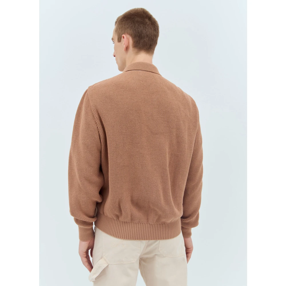 Awake NY Ruitjes Zip Jas Brown Heren