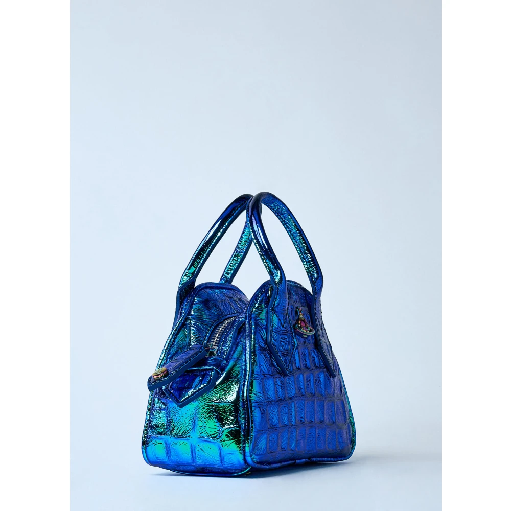 Vivienne Westwood Yasmine Handtas in Saffiano Leer Blue Dames