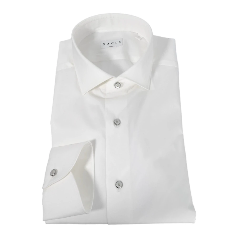 Xacus Men op maat shirt intermediaire draagbaarheid 21741721 White Heren