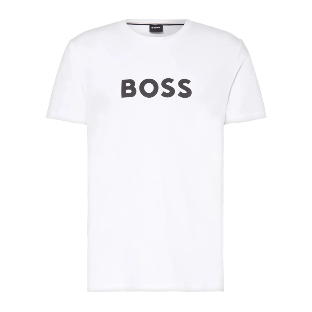 Hugo Boss Ekologisk Bomull Solskydd T-shirt White, Dam