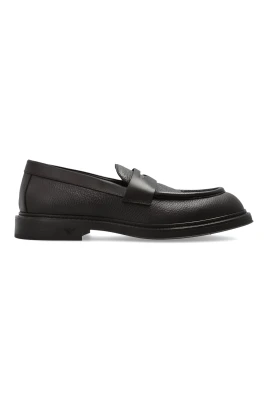 Pebbled Leather Loafers