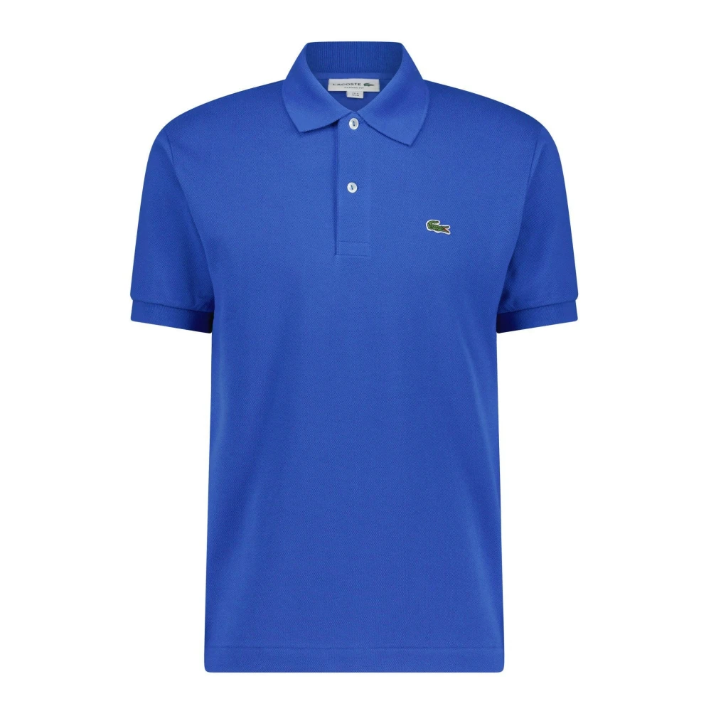 Lacoste Logo Applique Classic-Fit Poloshirt Blue Heren