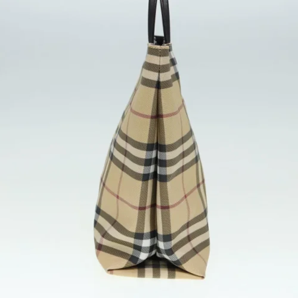 Burberry Vintage Pre-owned Leather handbags Beige Dames