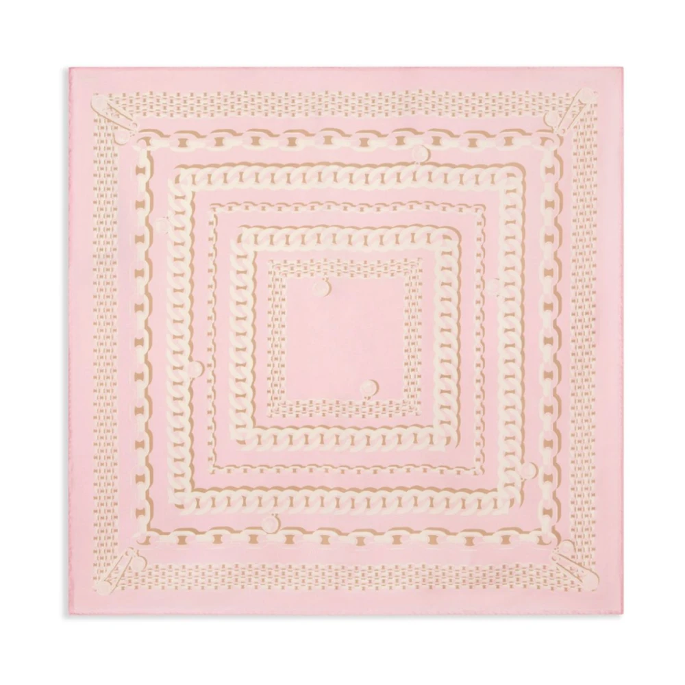 Versace Roze Ketting-Link Print Sjaal Pink Dames