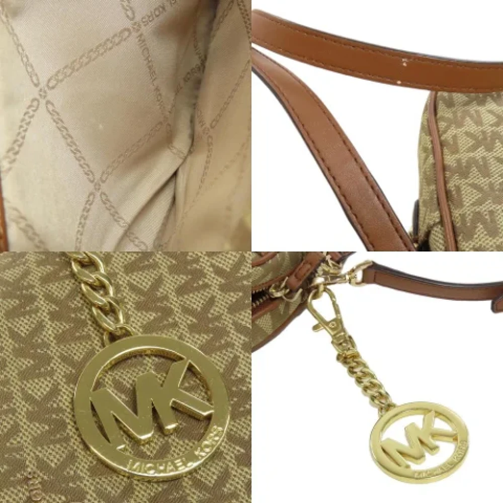 Michael Kors Pre-owned Canvas shoulder-bags Brown Dames