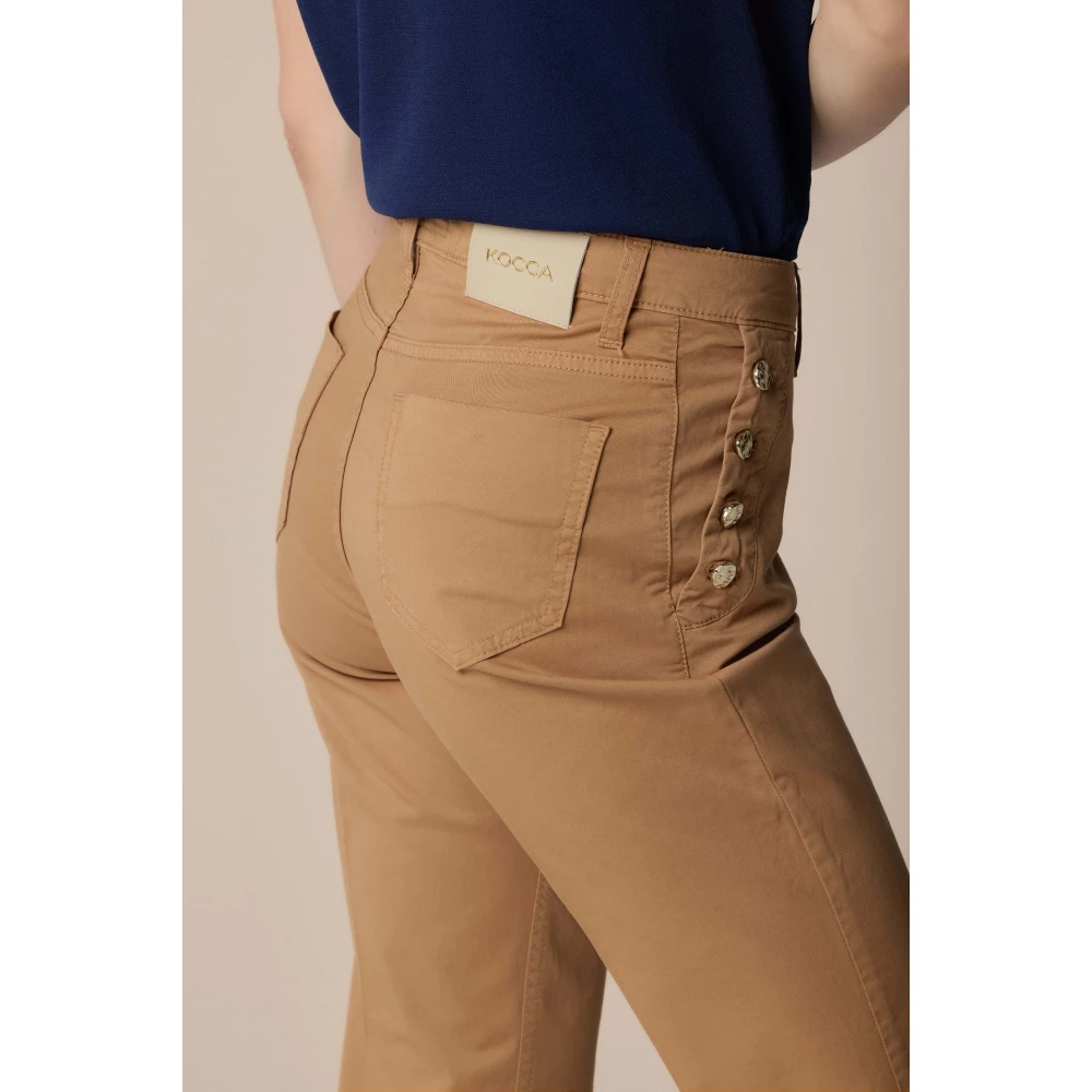 Kocca Stijlvolle Wijde Broek Brown Dames