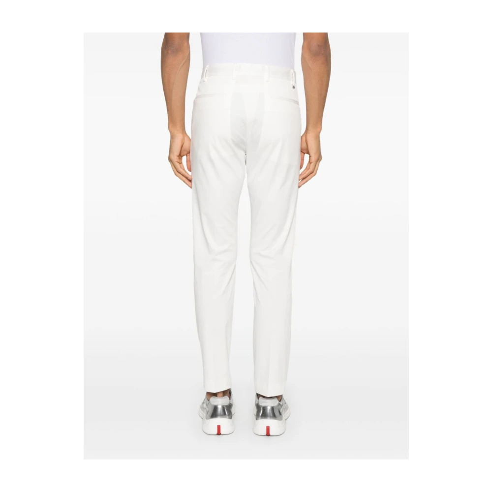 PT Torino Witte Broek met Verborgen Sluiting White Heren