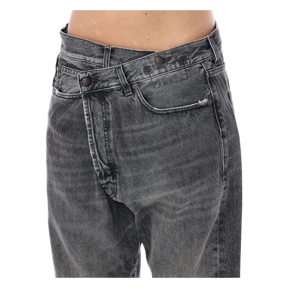 R13 Leyton Black Casual Jeans Black Dames