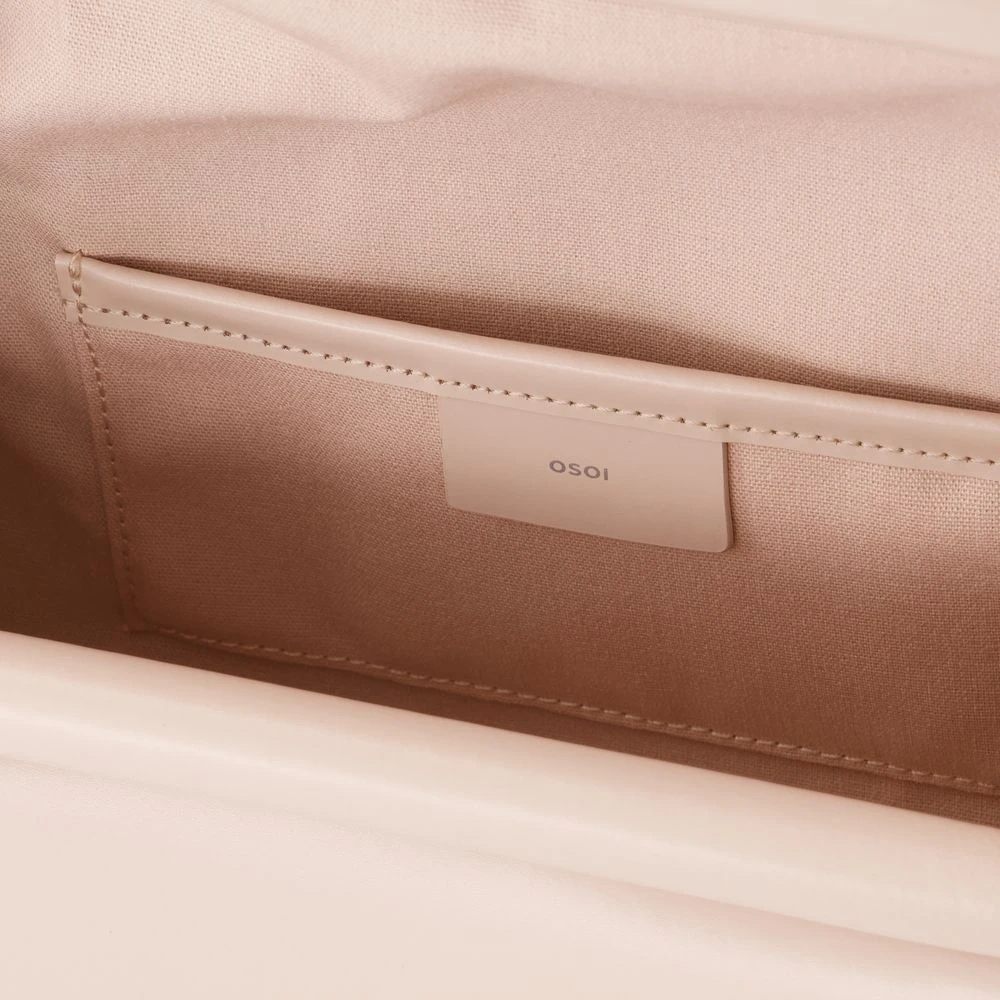 Osoi Roze leren schoudertas met klep Pink Dames
