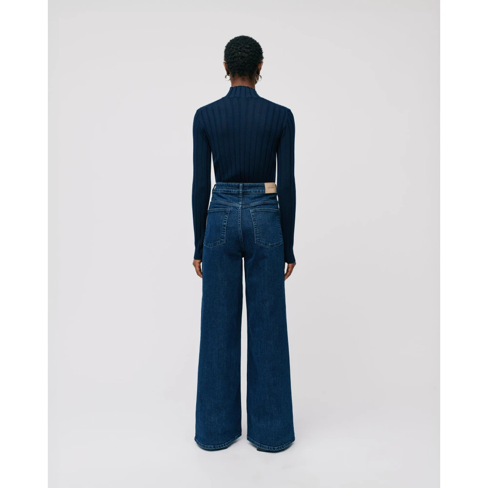 IVY OAK Hoge taille denim jeans Blue Dames