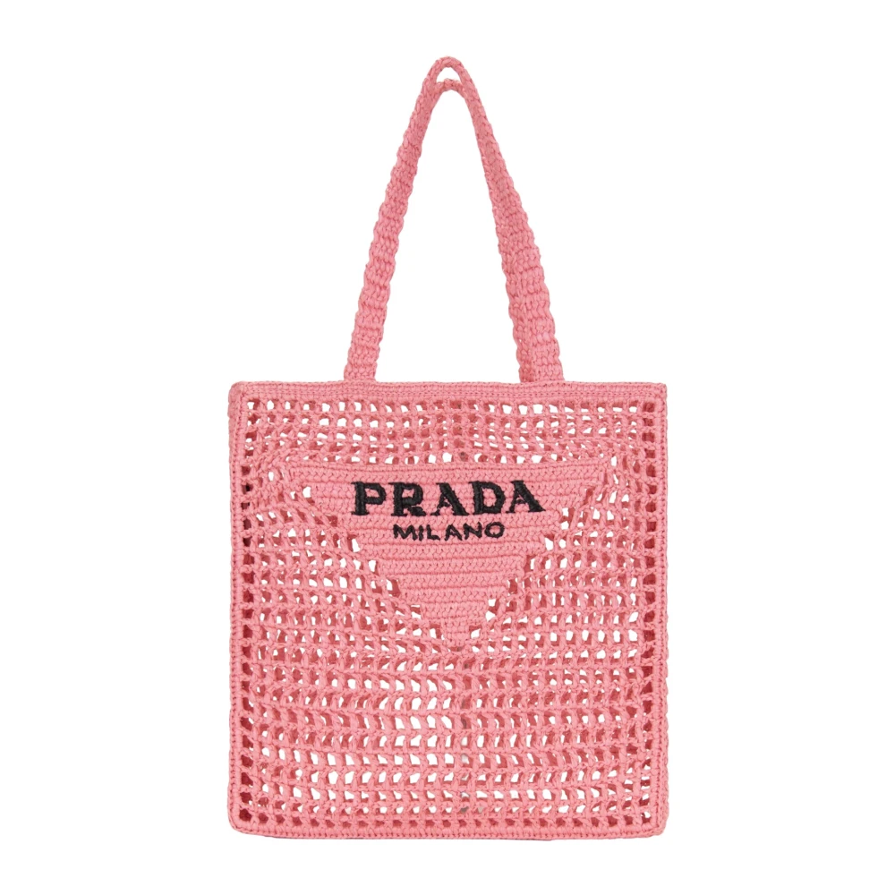 Prada Women's Pink Tote Bags - Shopping Bags - One Size - Bags