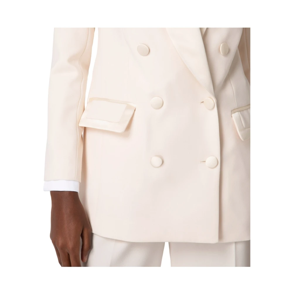 Elisabetta Franchi Elegante Jas White Dames