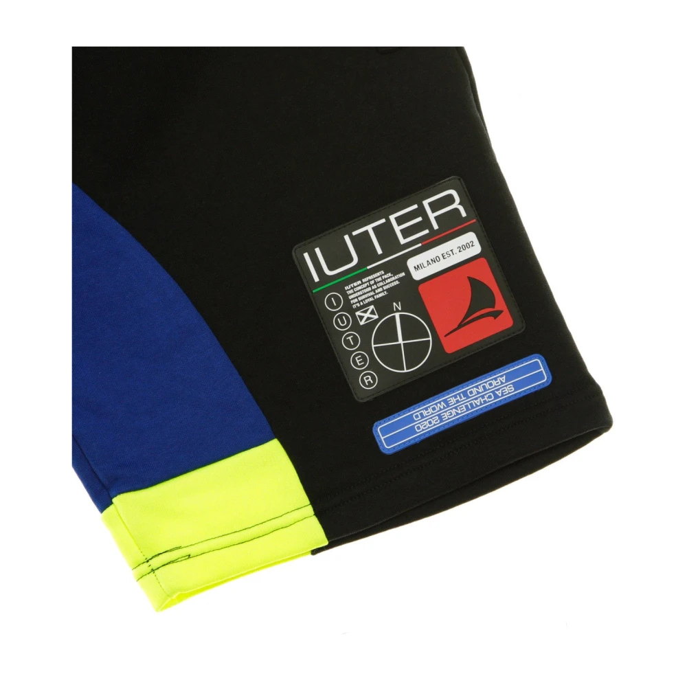 Iuter Zwarte Challenge Shorts voor Mannen Black Heren