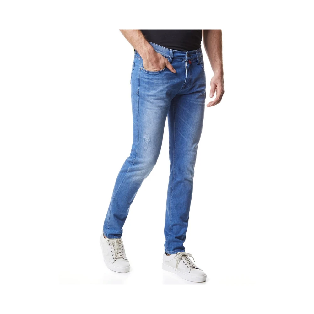 Pierre Cardin Paris Blauwe Stoffen Broek Blue Heren