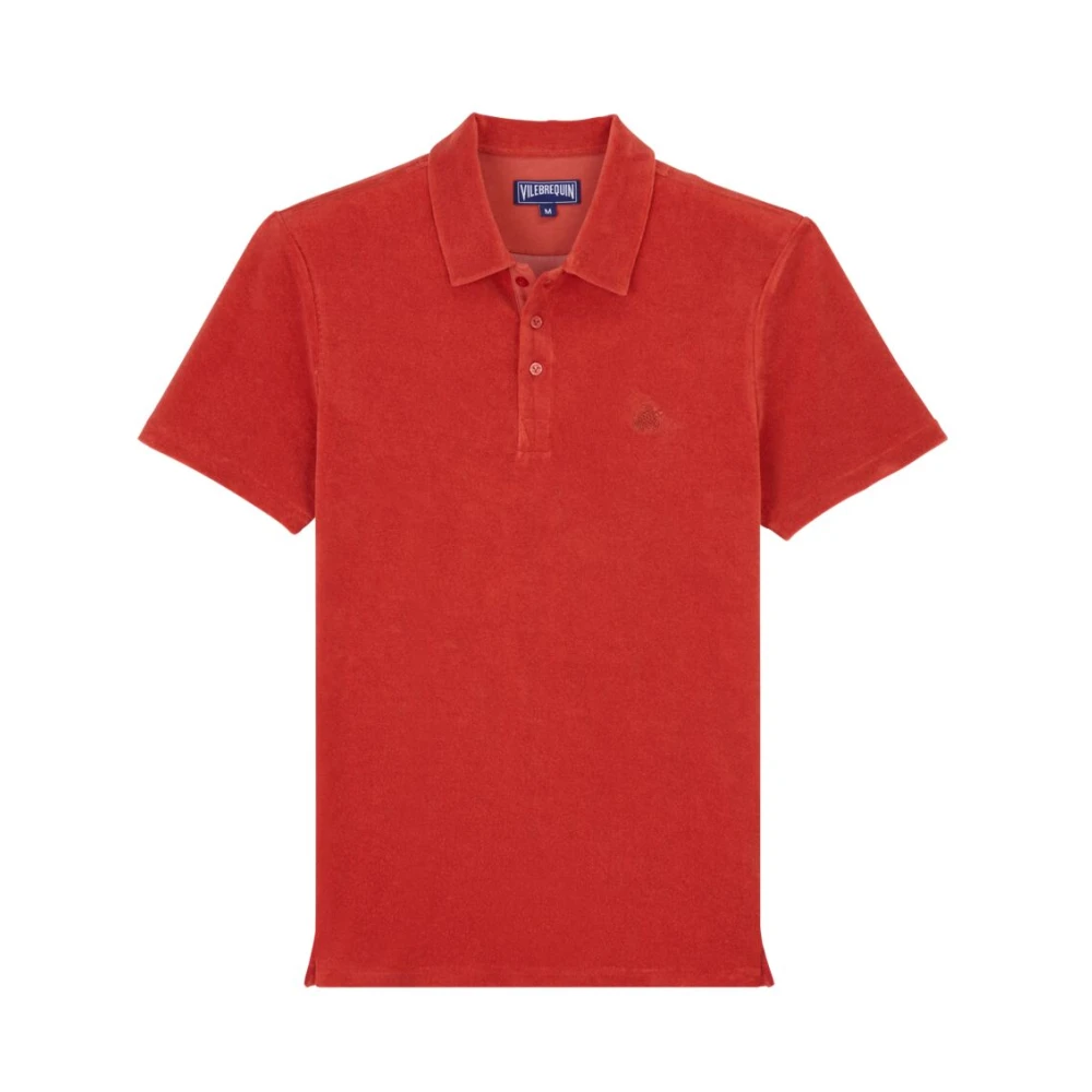 Vilebrequin Heren Terry Polo Shirt Red Heren
