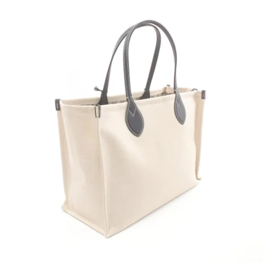 Gucci Vintage Pre-owned Leather handbags Beige Dames