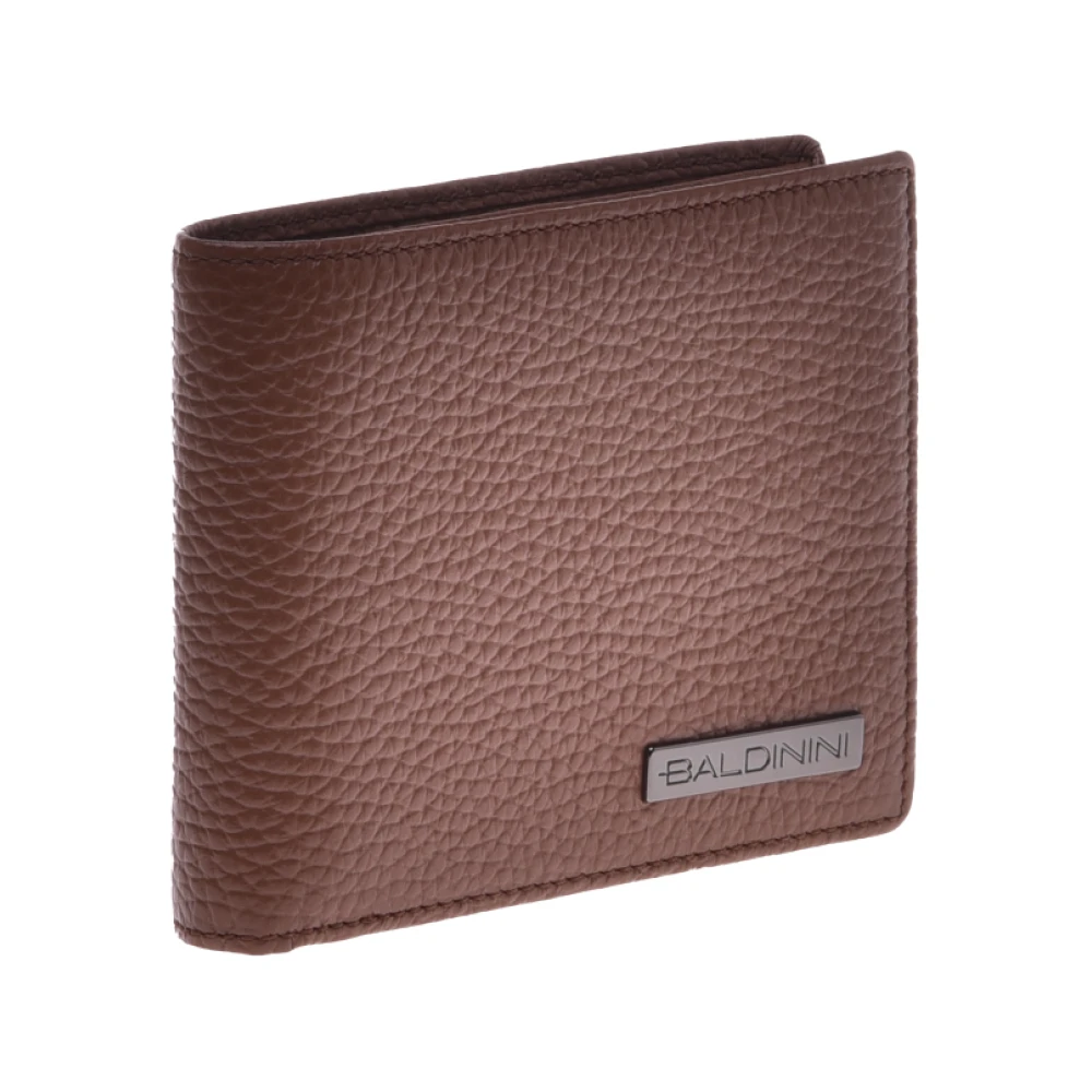 Baldinini Wallet in generfd leer Brown Heren