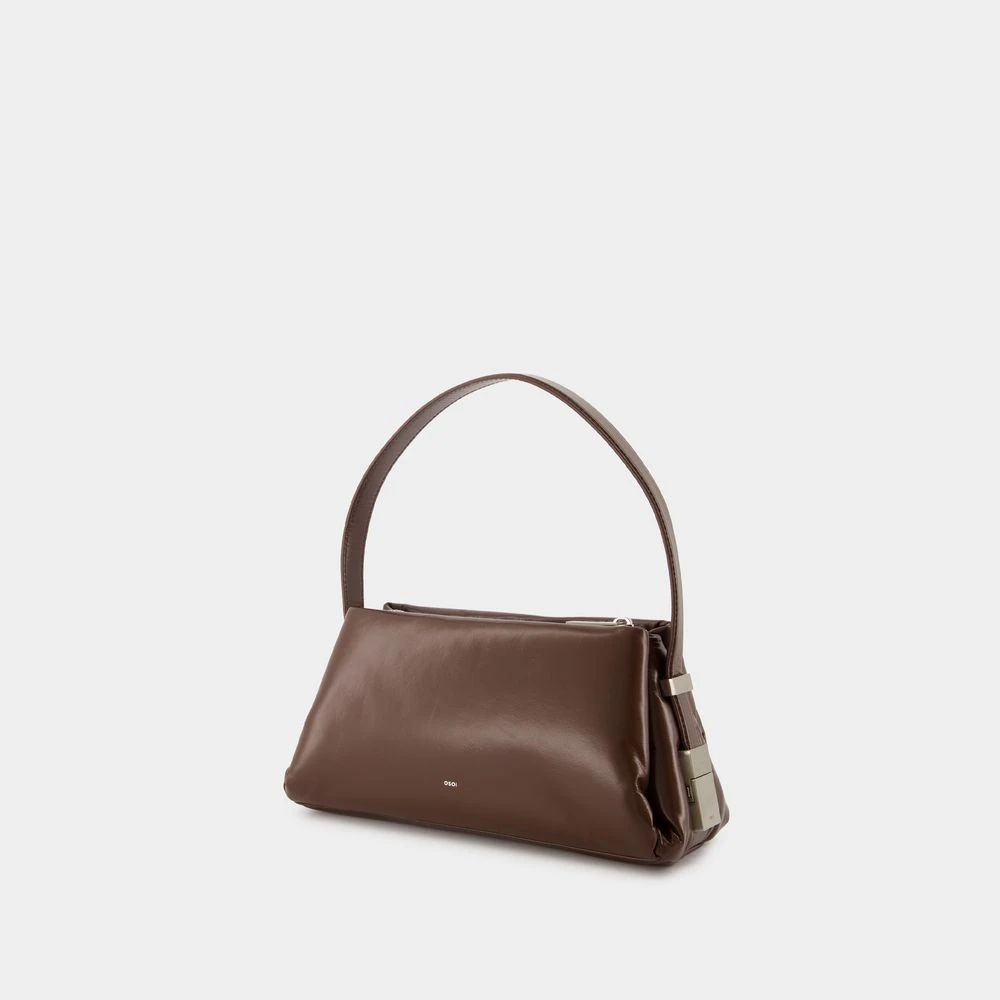 Osoi Choco Brown Leren Schoudertas Brown Dames