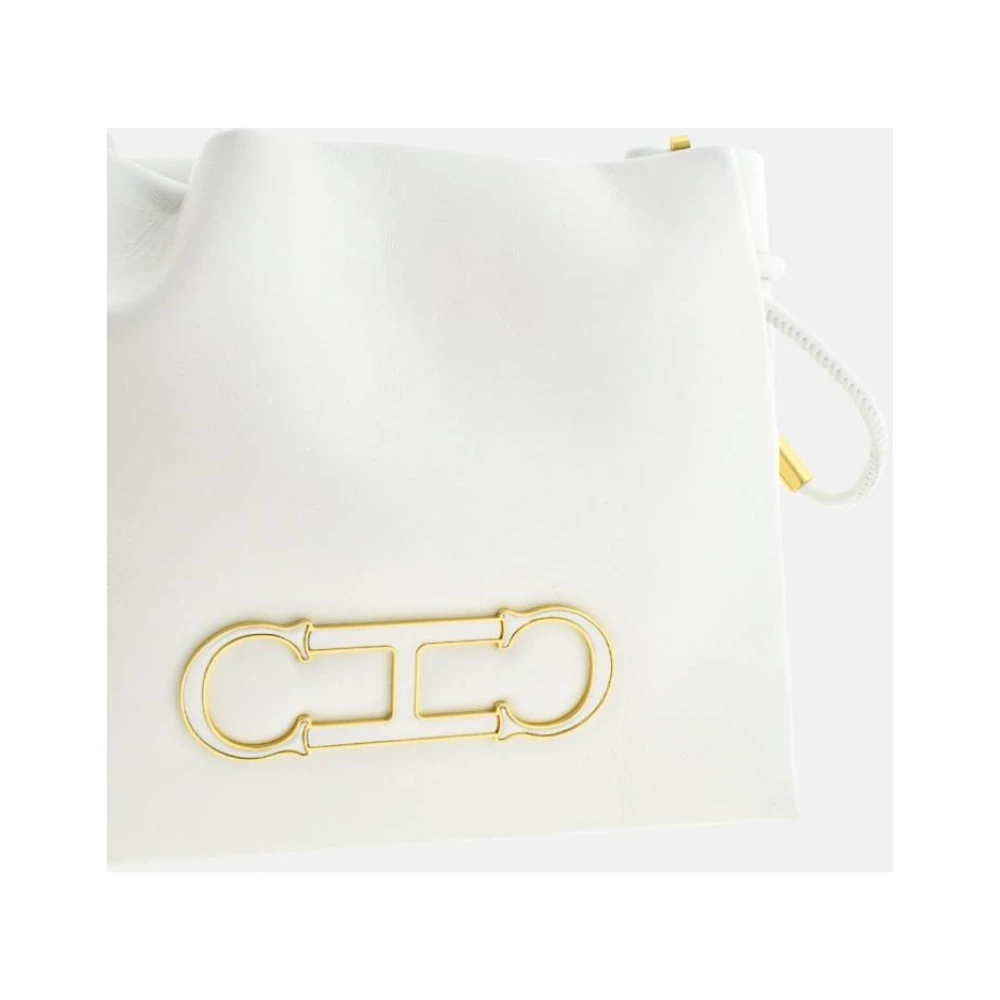 Carolina Herrera Zachte Emmer Insignia Tas White Dames