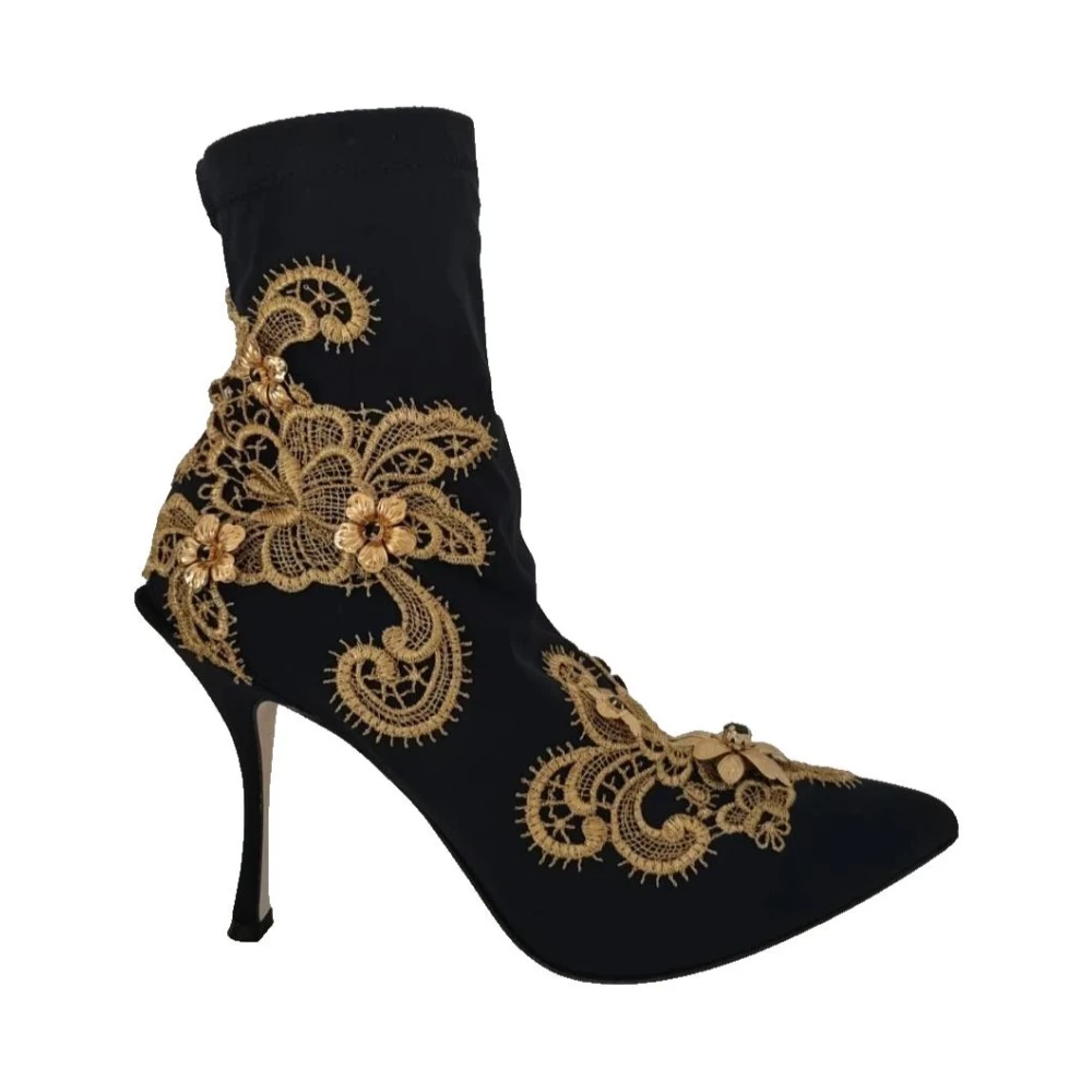 Dolce & Gabbana Women's Black Lori Ankle Boots